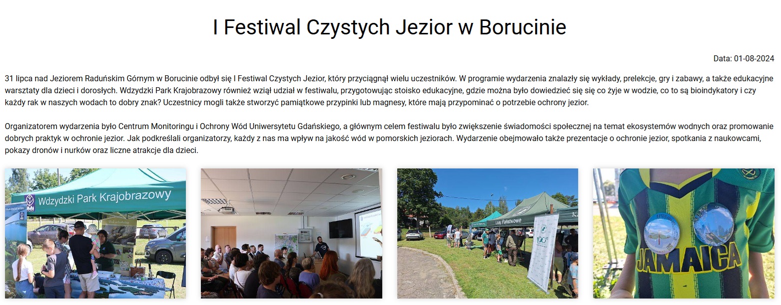 Festiwal czystych jezior