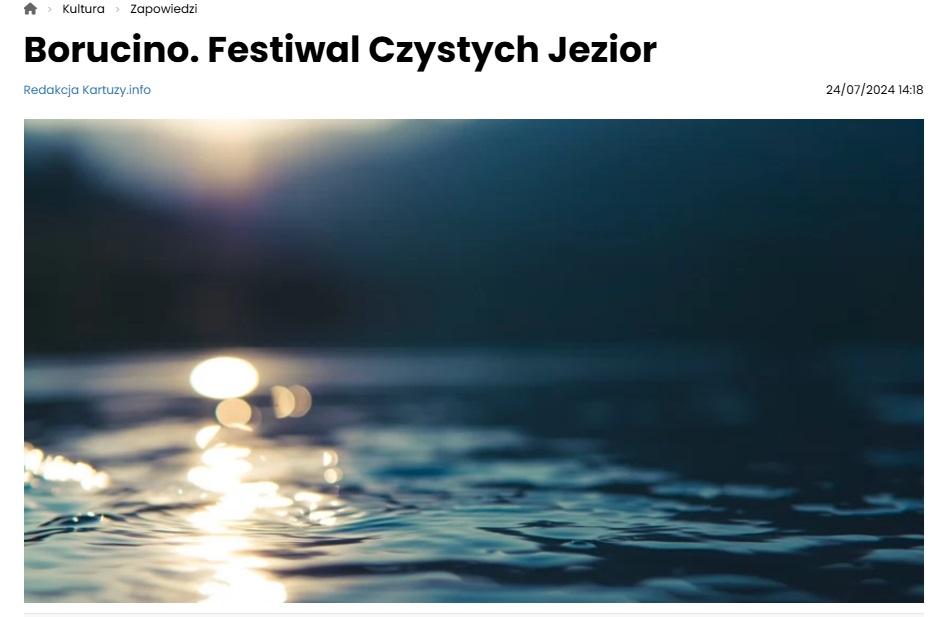 Festiwal czystych jezior