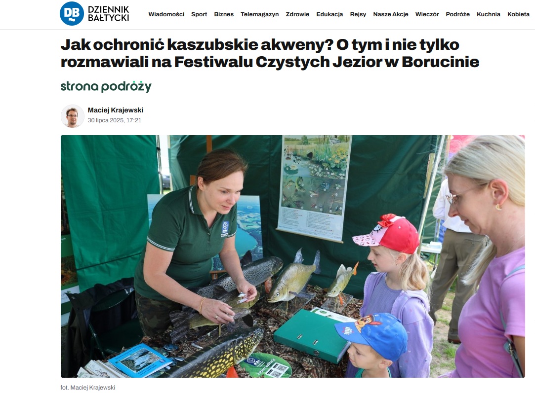 Jak ochronić kaszubskie akweny? O tym i nie tylko rozmawiali na Festiwalu Czystych Jezior w Borucinie