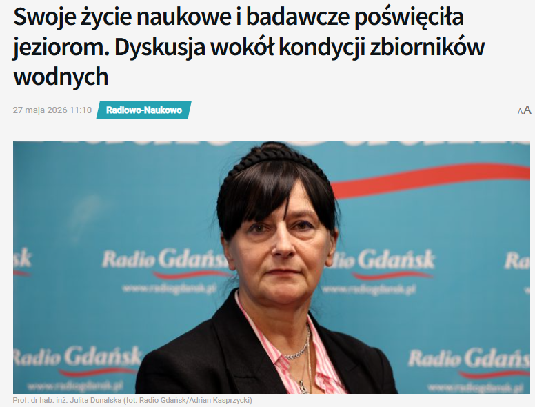 Prof. Dunalska w Radiu Gdańsk